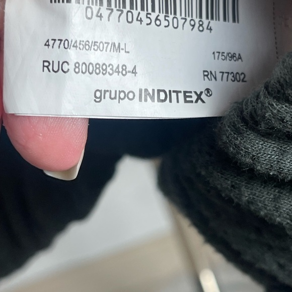 Zara | Moss Green Full Zip High Funnel Neck Bomber Jacket ML Oversized Fall Cozy - Picture 6 of 8